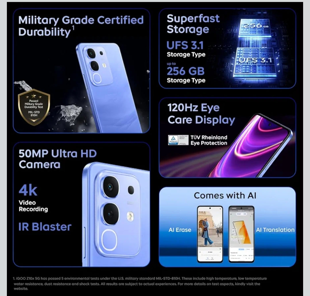 IQOO Z10X 6/128 Phone Tech