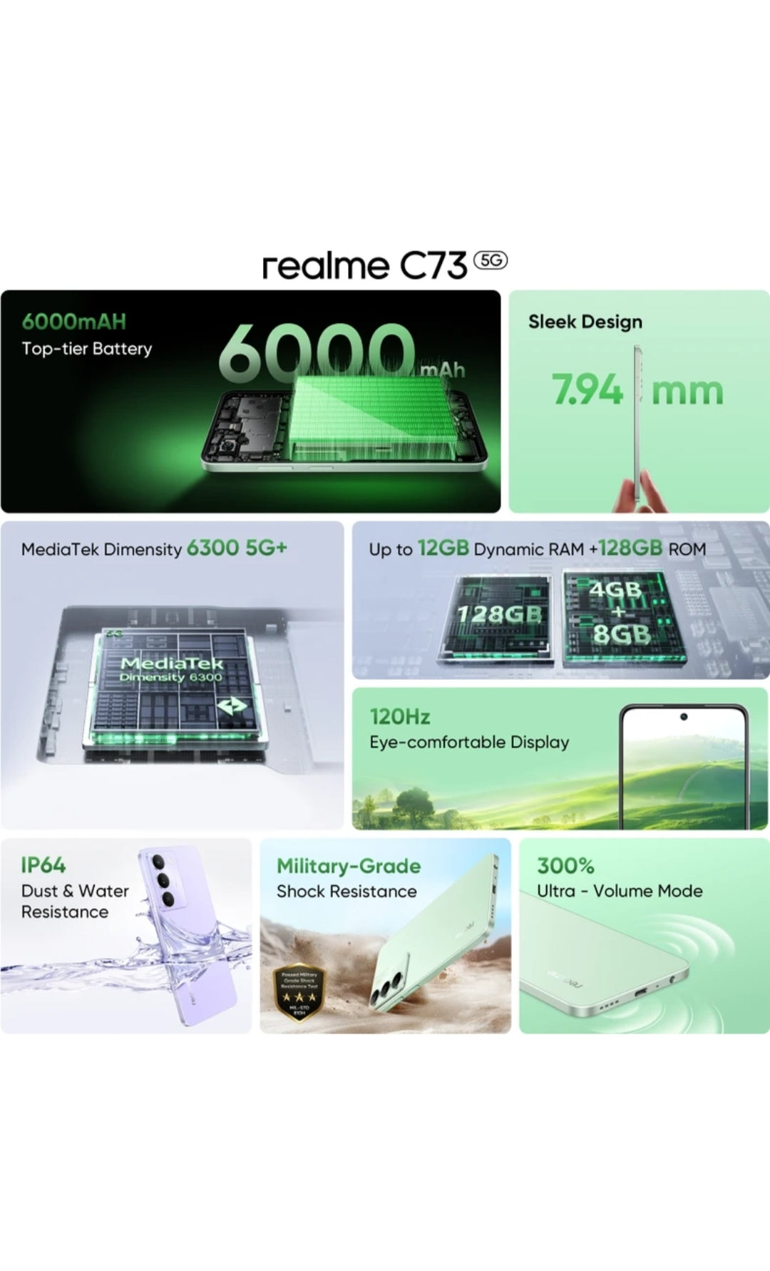 REALME C73 5G  4/64 Phone Tech